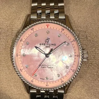 Breitling Navitimer A77320D91K1A1 32mm Stainless steel Pink