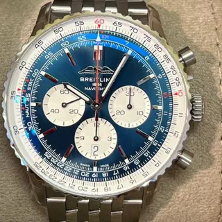 Breitling Navitimer AB0137211C1A1 46mm Stainless steel Blue