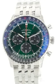 Breitling Navitimer AB0137241L1A1 46mm Stainless steel Green