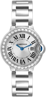 Cartier Ballon Bleu 28mm WE9003Z3 White gold Silver