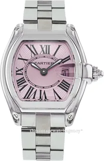 Cartier Roadster W62017V3 33mm Stainless steel Pink