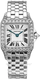 Cartier Santos Demoiselle WF9003Y8 White gold Silver