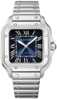 Cartier Santos WSSA0063 Stainless steel Blue