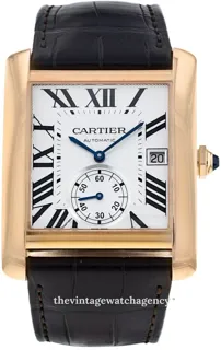 Cartier Tank W5330001 Rose gold Silver