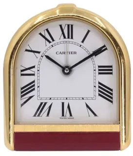 Cartier Roman Alarm Clock Stainless steel White