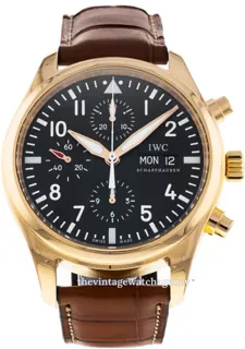 IWC Pilot Chronograph IW371713 Rose gold Black