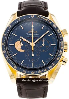 Omega Speedmaster Moonwatch 311.63.42.30.03.001 Yellow gold Blue