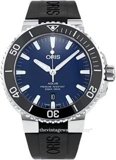 Oris Aquis Date 01 733 7730 4135-07 4 24 64EB Stainless steel Blue