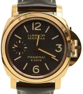 Panerai Luminor Marina 8 Days PAM 00511 Red gold Brown