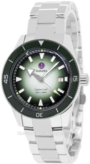 Rado Captain Cook R32149318 42mm Stainless steel Green and White