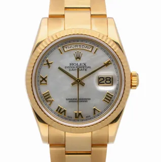 Rolex Day-Date 36 118238 18k yellow gold White