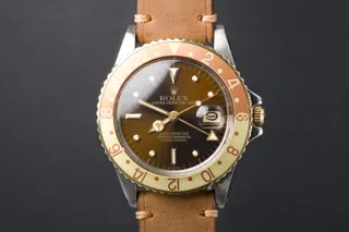 Rolex GMT-Master 16753 40mm Yellow gold and Stainless steel Brown