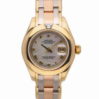 Rolex Pearlmaster 80328 18k yellow gold White