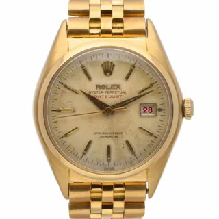 Rolex Oyster Perpetual Date 5030 18k yellow gold Cream