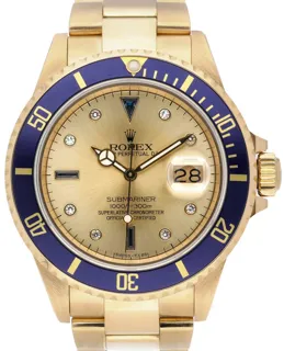 Rolex Submariner 16808 18k yellow gold