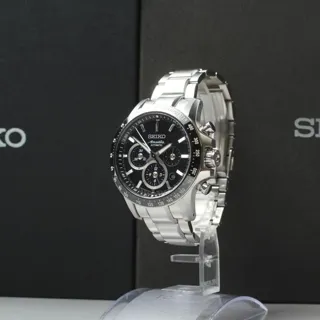 Seiko Ananta 8R28-00L0 41mm Stainless steel Black