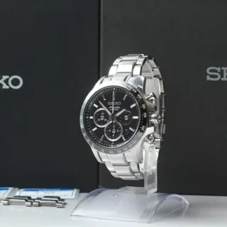 Seiko Ananta 8R28-00L0 45mm Stainless steel Black