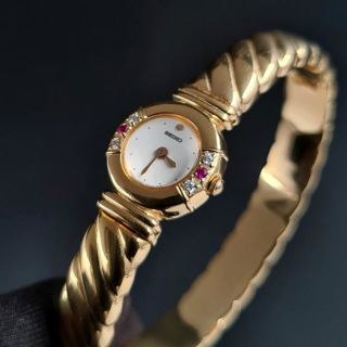Seiko 1E20-2020 Yellow gold and Stainless steel White 1991 Turkey