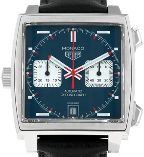 TAG Heuer Monaco CAW211P 39mm Stainless steel Blue