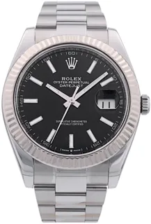 Rolex Datejust 41 126334 White gold and Stainless steel Black