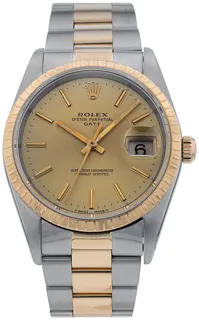 Rolex Oyster Perpetual Date 15223 Yellow gold and Stainless steel Champagne