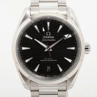 Omega Aqua Terra 220.10.38.20.01.001 37mm Stainless steel Black