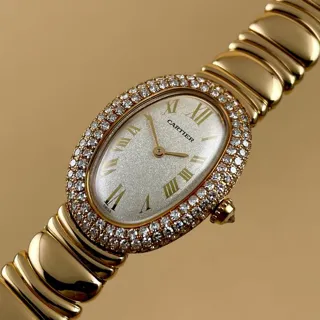 Cartier Baignoire 1950-1 LADY 22.5mm Yellow gold Silver (solid)