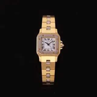 Cartier Santos 0901 24mm Yellow gold White