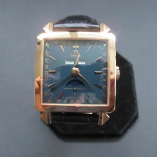 Omega Museum 5701.80.03 33mm Red gold Blue