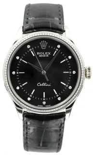 Rolex Cellini 50609RBR 39mm White gold Black