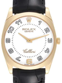 Rolex Cellini Danaos 4233 ( DIAL) 34mm Yellow gold White