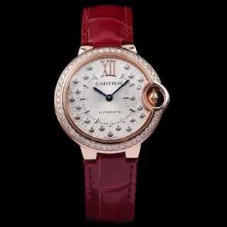 Cartier Ballon Bleu de Cartier WJBB0080 33mm Rose gold Silver