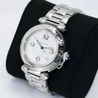 Cartier Pasha 2379-CM4-DC709 38mm Stainless steel White