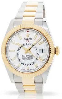 Rolex Sky-Dweller 326933 (TWO-TONE) 42mm Yellow gold and Stainless steel White