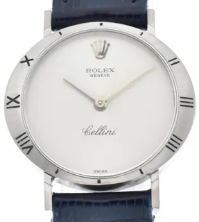 Rolex Cellini 3879/9 25.5mm White gold Silver