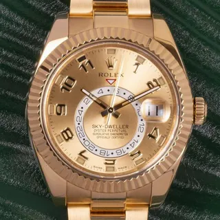 Rolex Sky-Dweller 326938 ( DIAL) 42mm Yellow gold Champagne