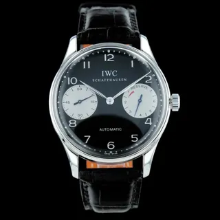 IWC Portuguese IW5000001 Stainless steel Black