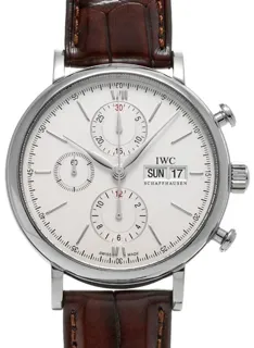 IWC Portofino Chronograph IW391001 42mm Stainless steel Silver