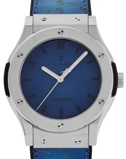 Hublot Classic Fusion 511.NX.050B.VR.BER16 45mm Titanium and Resin Blue