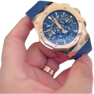 Hublot Classic Fusion Aerofusion 525.OX.5180.RX.ORL21 45mm Yellow gold Blue