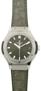 Hublot Classic Fusion Quartz 581.NX.8970.LR 33mm Titanium Green