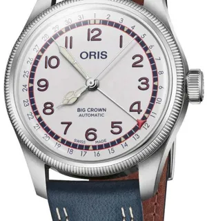 Oris Big Crown 01 754 7785 4081-SET 40mm Stainless steel White