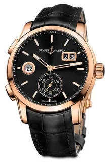 Ulysse Nardin Dual Time 3346-126/92 42mm Rose gold Black