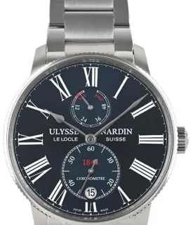 Ulysse Nardin Marine 1183-310-7M/43 42mm Stainless steel Blue