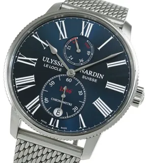 Ulysse Nardin Marine 1183-310/43 42mm Stainless steel Blue