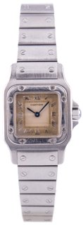 Cartier Santos 9057930 24mm Stainless steel Silver