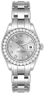 Rolex Pearlmaster 80299 29mm White gold Silver