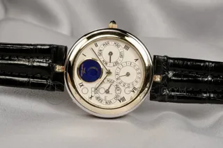 Gérald Genta Perpetual G.2426.4 33.5mm 18kt yellow gold$white gold Blue