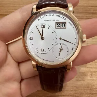 A. Lange & Söhne Lange 1 191.032 38.5mm Rose gold Silver