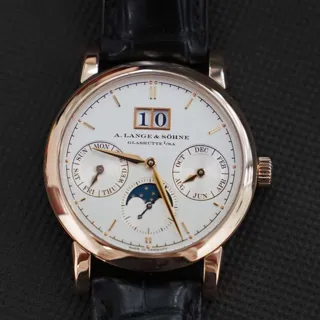 A. Lange & Söhne Saxonia 330.032 38.5mm Rose gold Silver